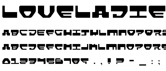 Loveladies Light font