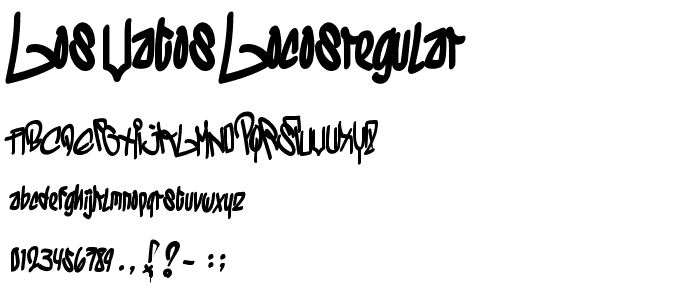 los vatos locosRegular font