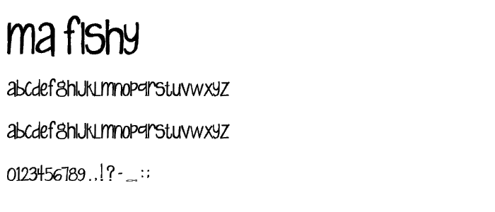 MA Fishy font