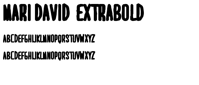 MARI_DAVID  EXTRABOLD police