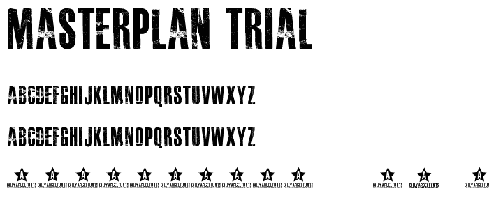 MASTERPLAN TRIAL font