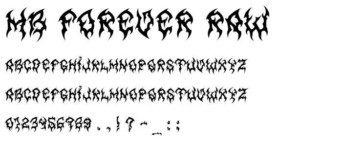 MB Forever Raw font