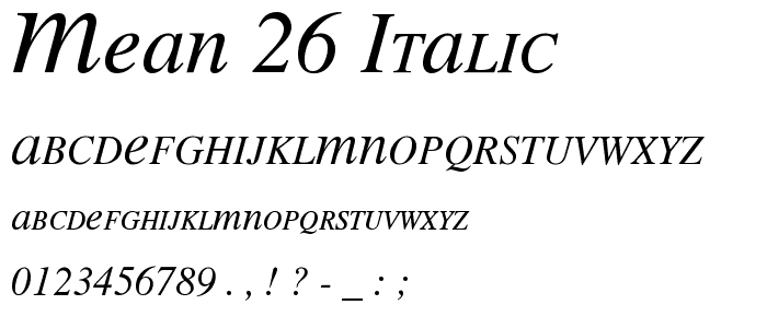 MEAN 26 Italic police