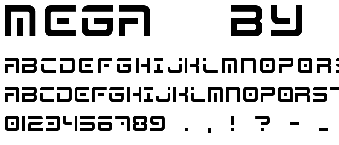 MEGA! by shkDEZIGN font