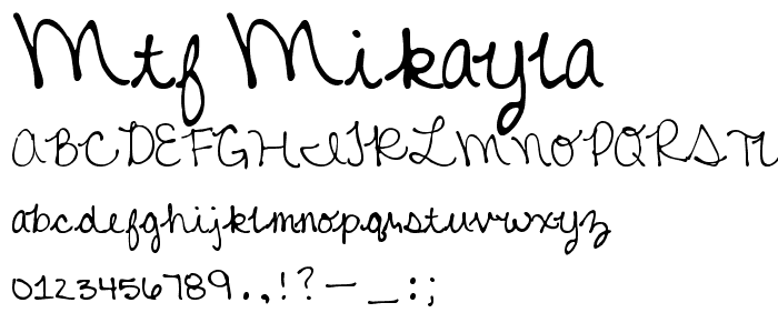 MTF Mikayla font