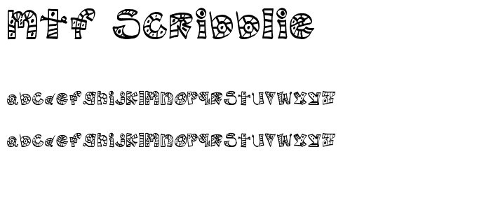 MTF Scribblie font