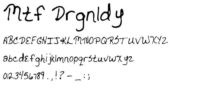 MTF drgnldy font