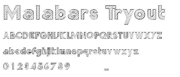 Malabars Tryout font