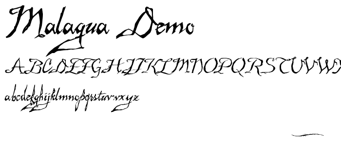 Malagua Demo font