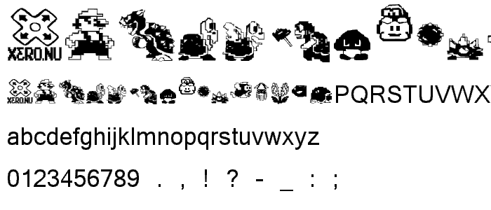 MarioBros  DrunkenBatz font