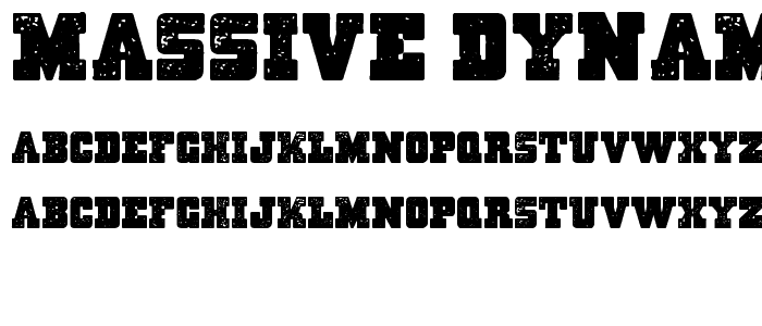 Massive Dynamite font