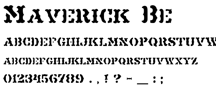 Maverick BE font