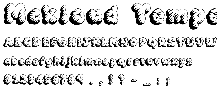 McKloud Tempest font