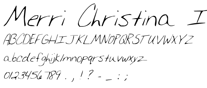 Merri Christina Italic police