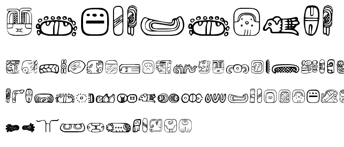 MesoAmerica Dings font