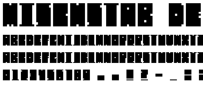 Mischstab Decibel Repulse font