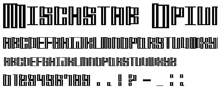 Mischstab Opium River font