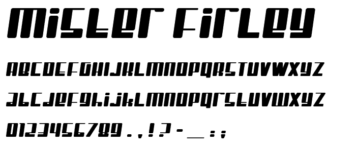 Mister Firley font