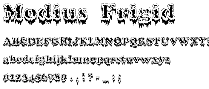 Modius _Frigid_ font