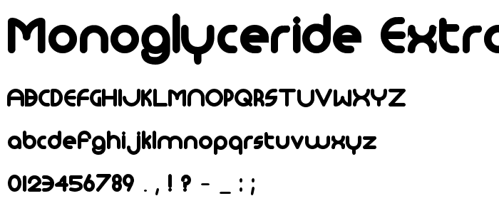 Monoglyceride ExtraBold police