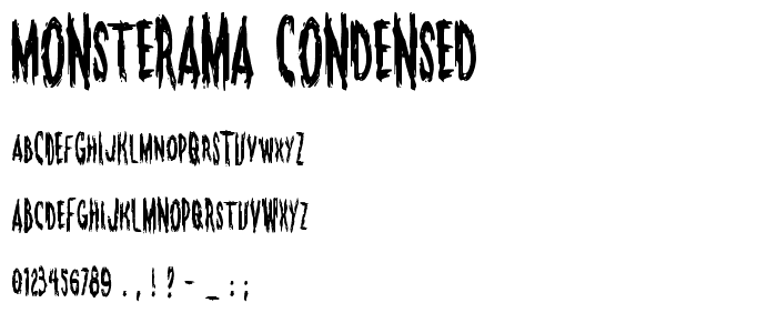 Monsterama Condensed font