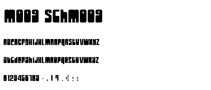 Moog Schmoog font