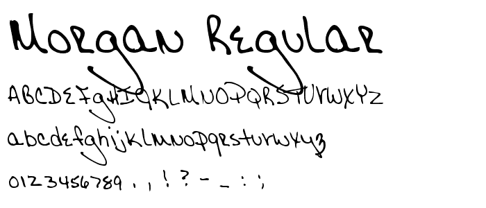 Morgan Regular font