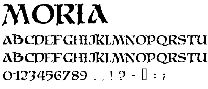 Moria font