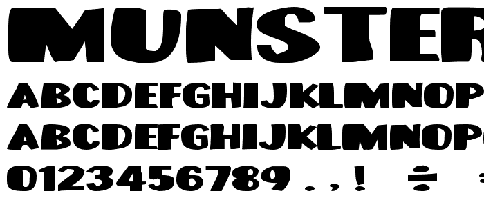 Munster Bash font