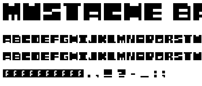 Mustache Bandit Regular font