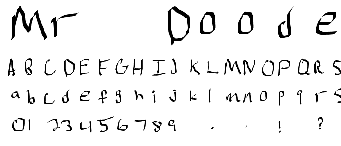 mr. doodely doo Normal font