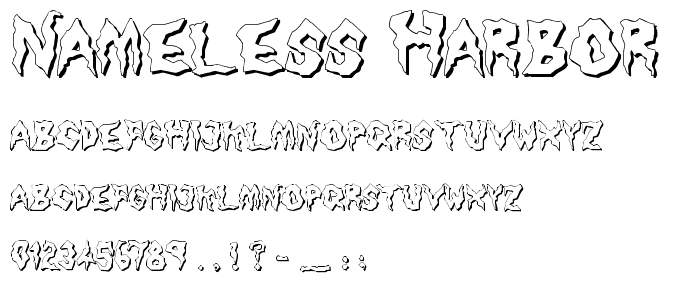 Nameless Harbor font