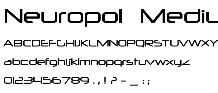 Neuropol  Medium police