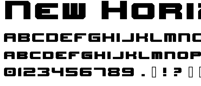 New Horizons Nominal font