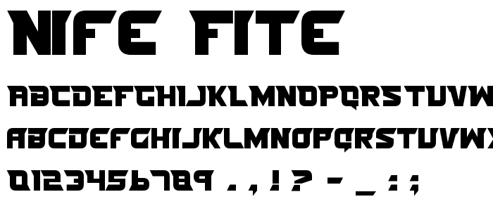 Nife Fite font