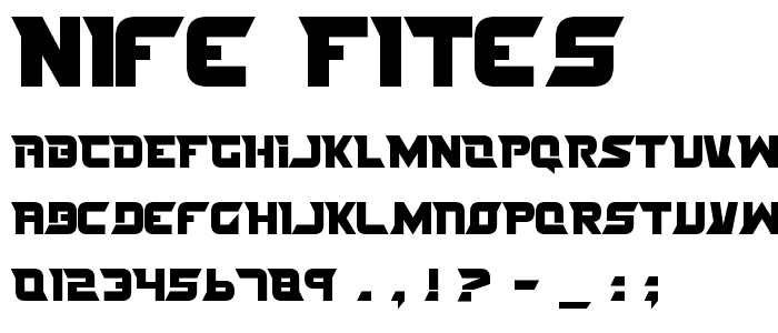 Nife Fites font