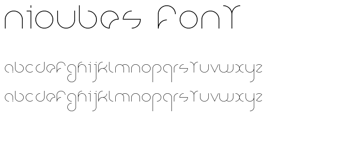 Nioubes Font font