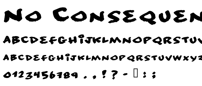 No consequence font