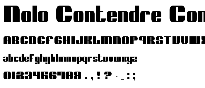 Nolo Contendre Condensed police