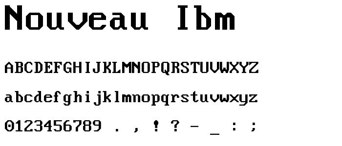 Nouveau IBM police