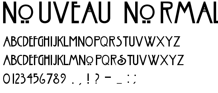 Nouveau Normal font