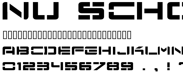 Nu School Munitions font