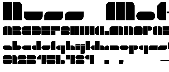 Nuss Motorsports font