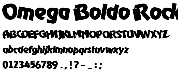 OMEGA Boldo Rocko font