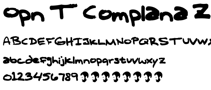 OPN T Complana Z font