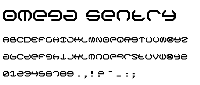 Omega Sentry font