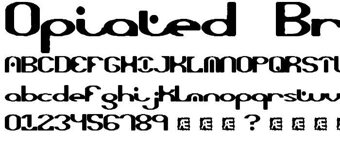 Opiated (BRK) font