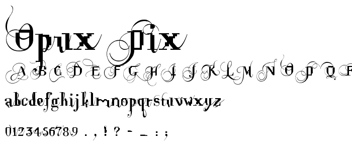 Opux Pix font