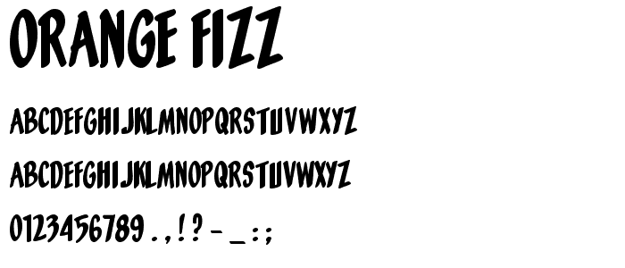 Orange Fizz font