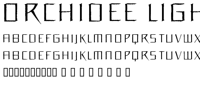 Orchidee Light font